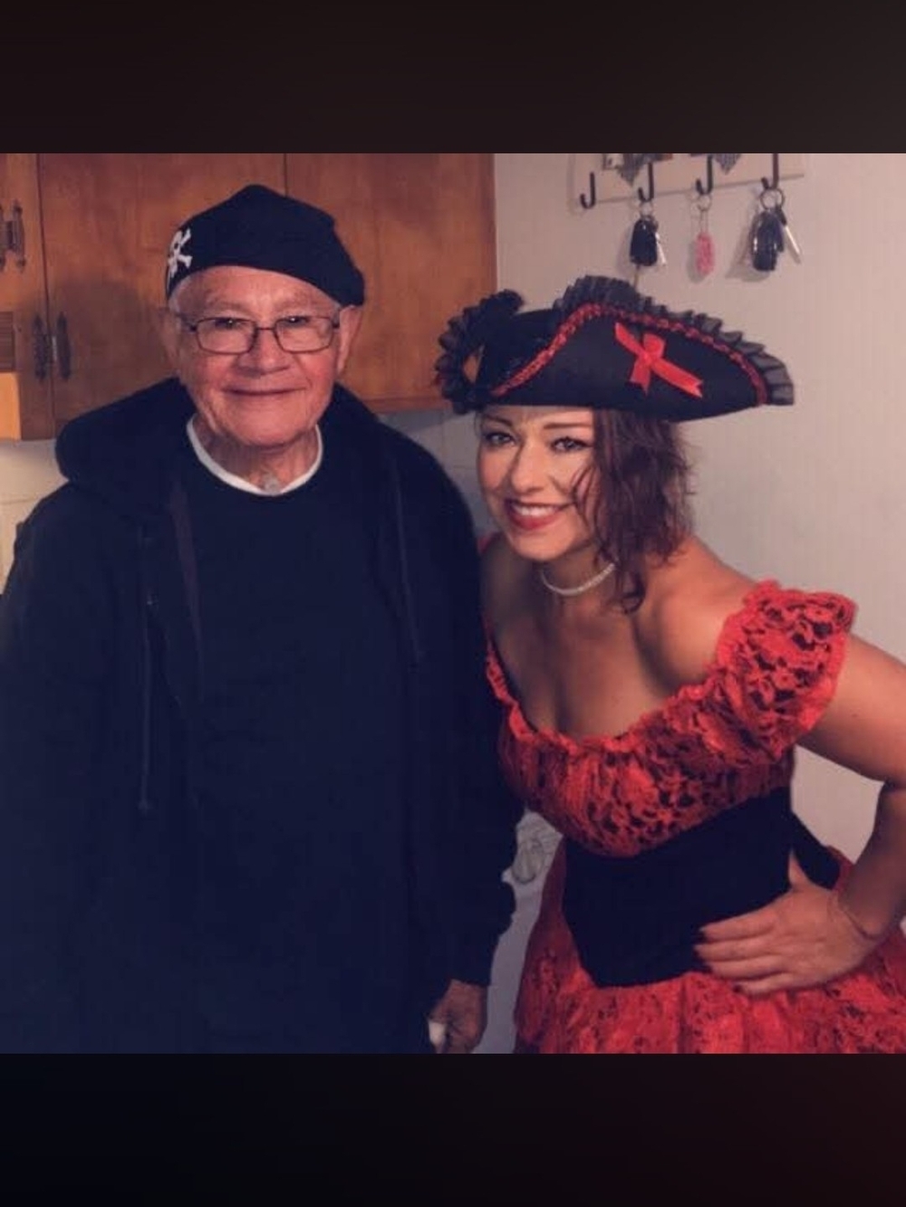 Spirit Red and Black Lace Pirate Mini Dress